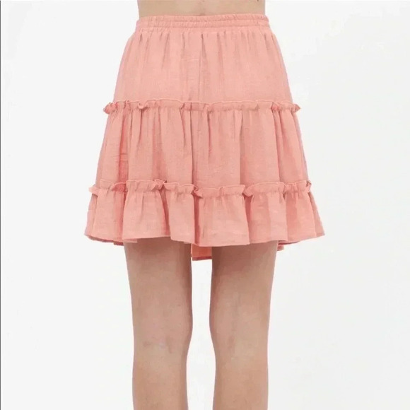 Ruffle peach skirt - Picture 3 of 4